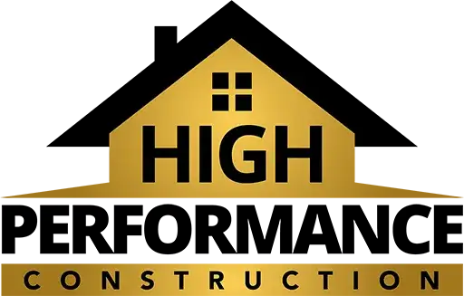 High Performance Construction logo in gold and black, Cape Cod construction company